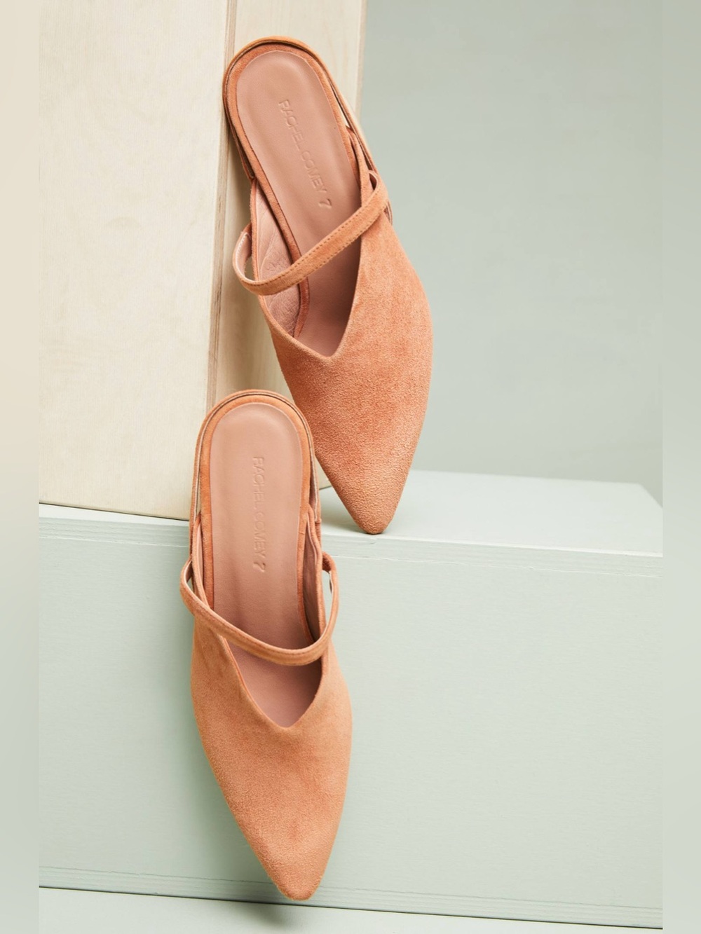 Rachel Comey Suede Level Clog-inspired Slingback Shoe in Blush Size 7.0 - Picture 3 of 16